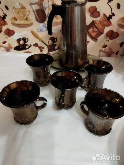 Кофейный набор + кофеварка гейзерная