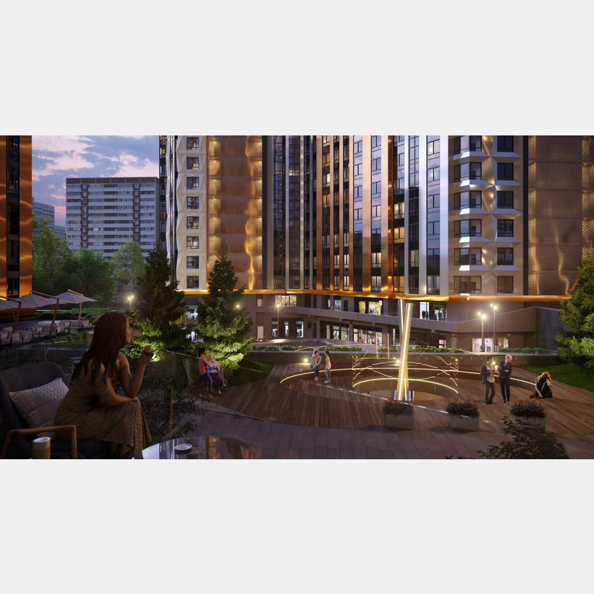 1-к. квартира, 60,8 м², 30/50 эт.