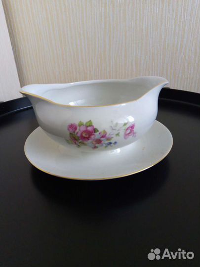 Блюдо и соусник винтаж Wеiswasser гдр