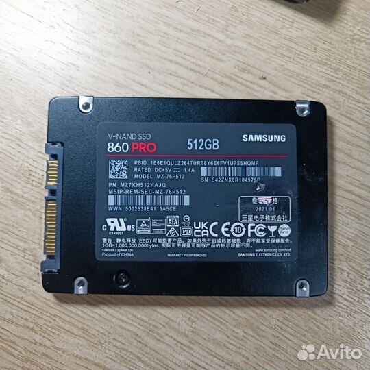 Новый SSD Samsung 860 pro 512gb