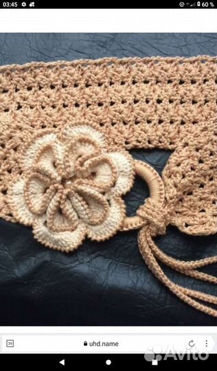 Пояса на заказ вязанные крючком