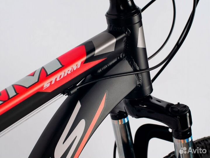Велосипед sitis storm 29 (2022) черно-красный Vor8