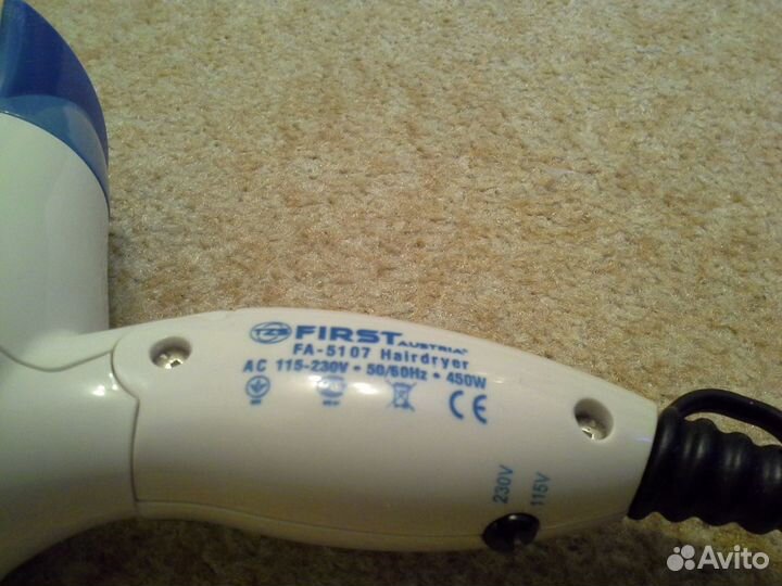 Складной дорожный фен First FA-5107 (Австрия)