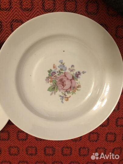 Тарелки, мейсен.букет. З-д Пролетарий, 2 шт. 1970