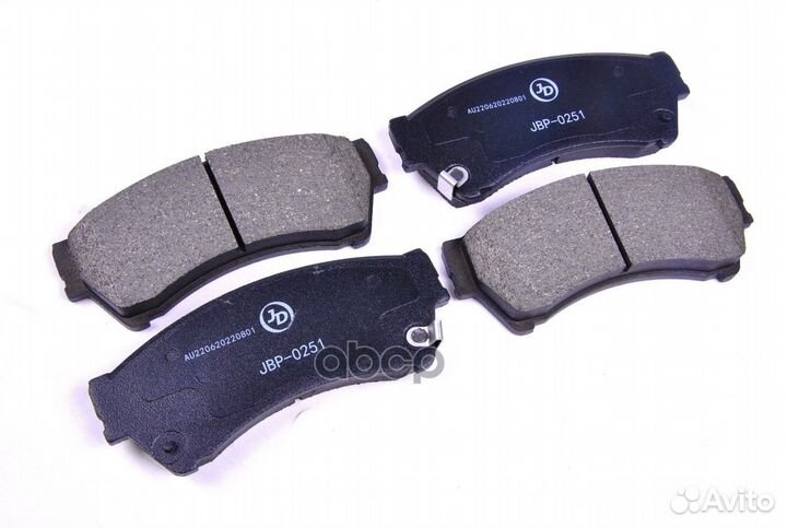 Колодки тормозные, передние D3146M JBP0251 Just