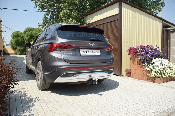 Фаркоп под квадрат Hyundai Santa Fe