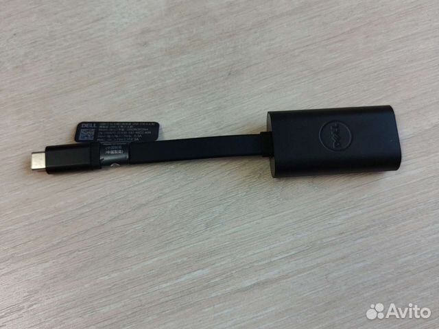 Переходник Ethernet - usb type C (Dell)