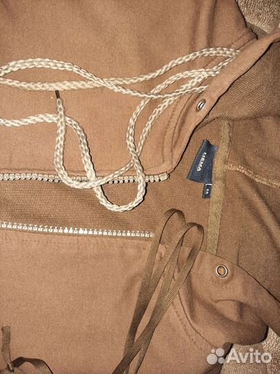 Жилетка х/б с капюшоном на молнии с карманами