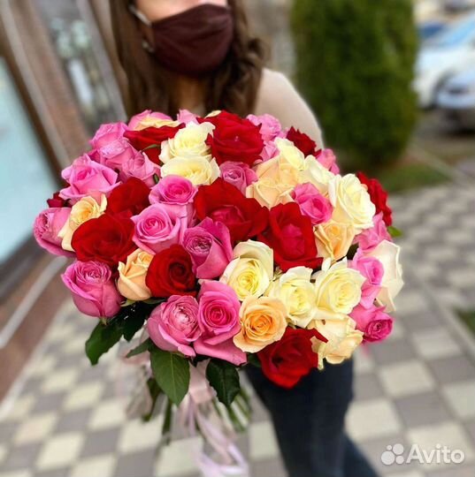 Живые цветы букеты