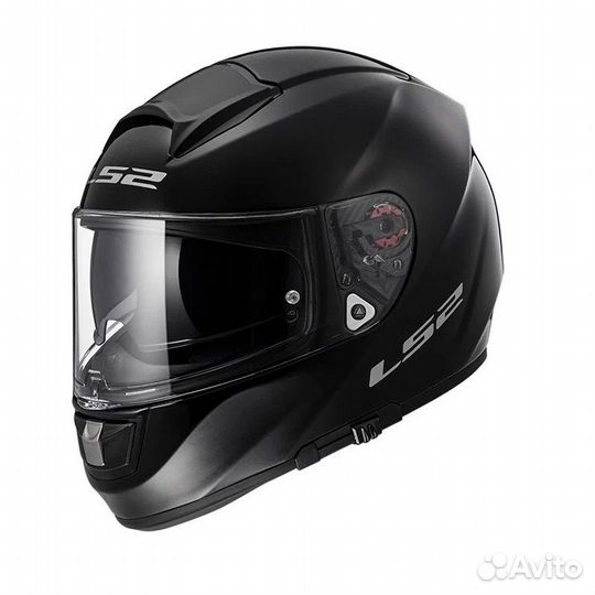 Мотошлем LS2 FF397 vector FT2 solid Black-Matt