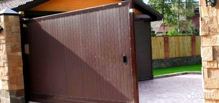 Ворота откатные с подушкой