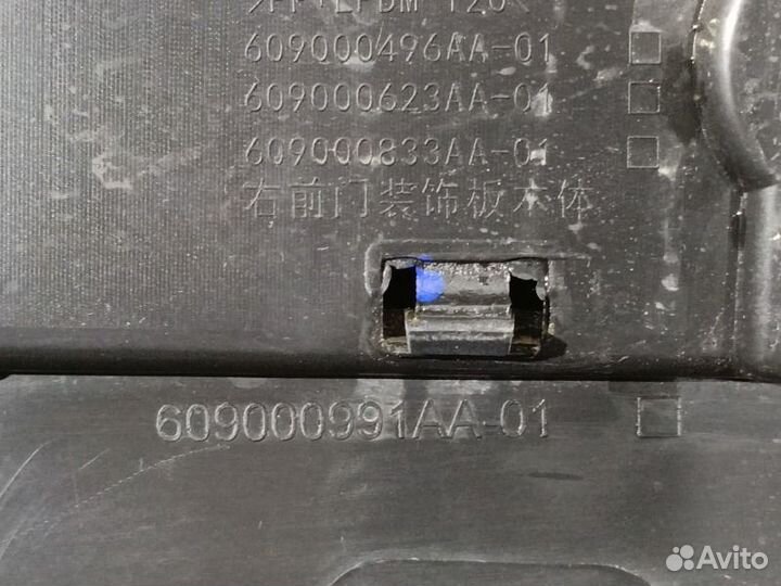 Накладка двери передняя правая Chery Tiggo 7 Pro 7