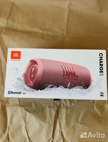 Колонка JBL Charge 5 Pink (новая)