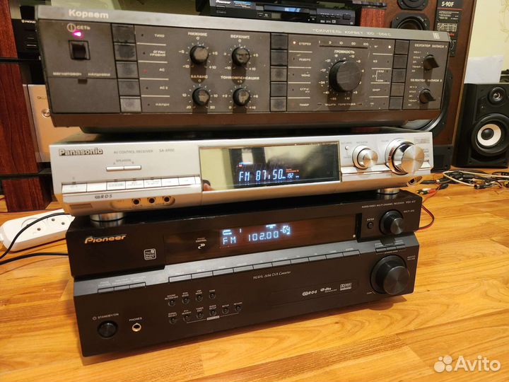 Корвет 100У-068С+Pioneer VSX-417+Panasonic SA-XR50