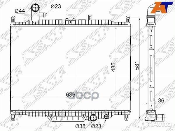 Радиатор Land Rover Discovery 09-17 LR0005-3.0D