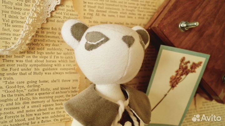 Эко Игрушка мишка Тедди ручной работы