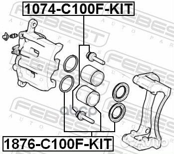 Втулка направляющая суппорта chevrolet