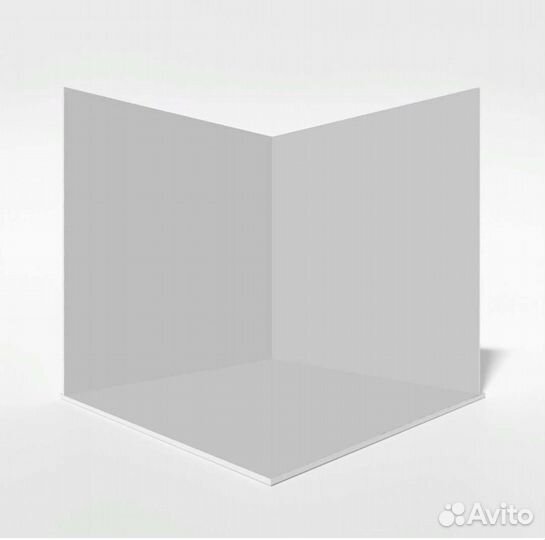 Фотофон угловой белый кирпич 40х40см