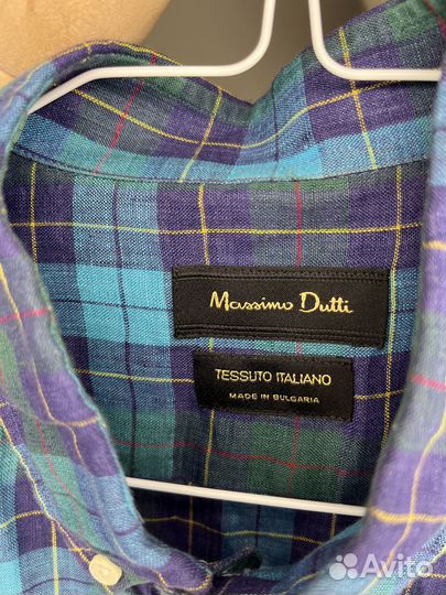 Massimo Dutti Италия рубашка лён