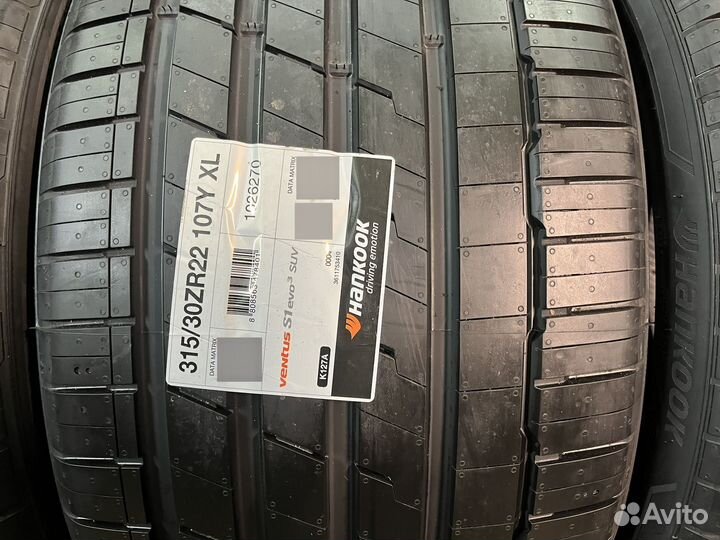 Hankook Ventus S1 Evo3 SUV K127A 285/35 R22 и 315/30 R22