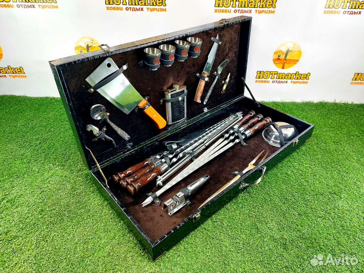 Набор шампуров подарочный