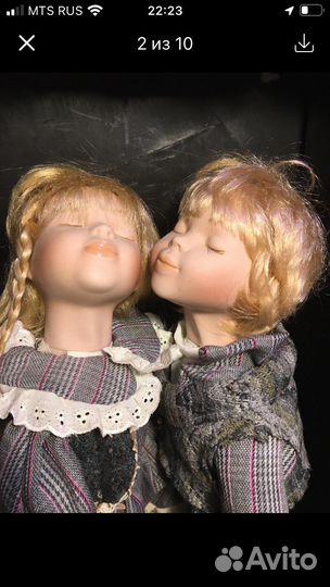 Коллекционные куклы.Сладкая парочка