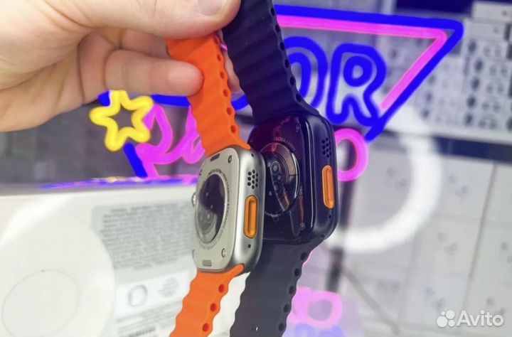 Apple watch 9 Ultra с яблоком