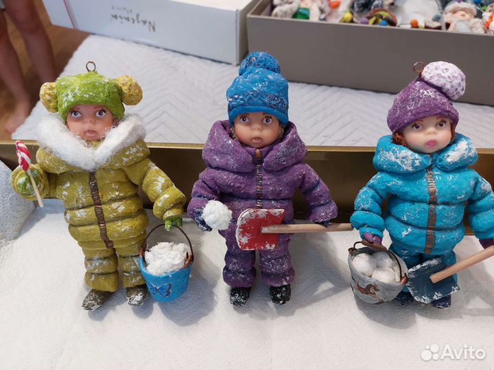 Ватные ёлочные игрушки