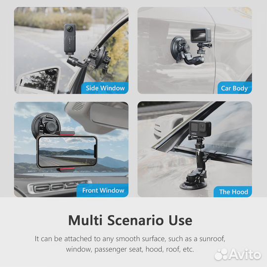 Крепление-присоска на стекло Vamson Suction Cup