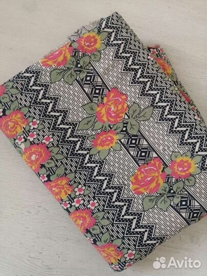 Отрез ткани хлопок кирза кружевная Шторная СССР