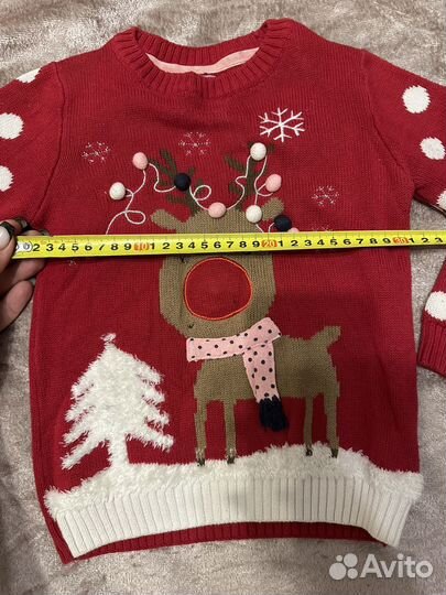 Джемпер новогодний с оленем