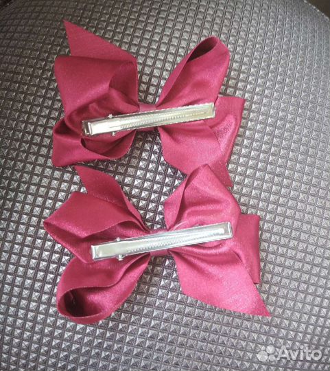 Банты для волос на заколках, парные (цена за 2 шт)