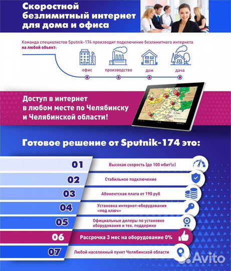 Беспроводной Интернет и Телевидение. Миасс