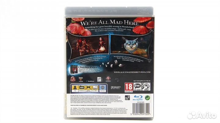 Игра Alice Madness Returns PS3