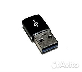 Переход USB Type-C(F) - USB3.0(M) T09 Black 013314
