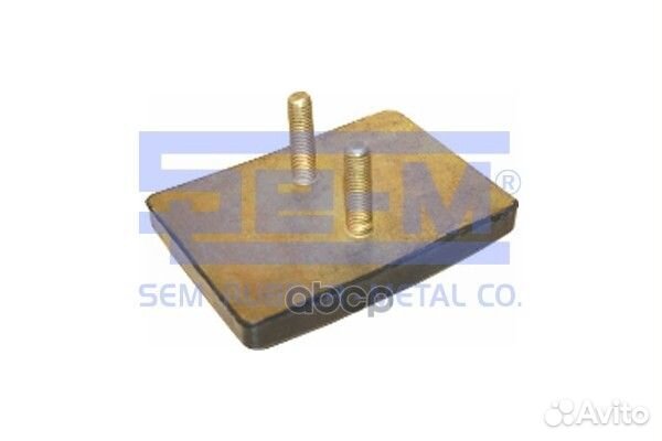 Резинометаллический буфер рессоры 120x85mm/H19