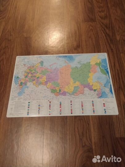 Настольная карта Мира и РФ. Лучшая карта