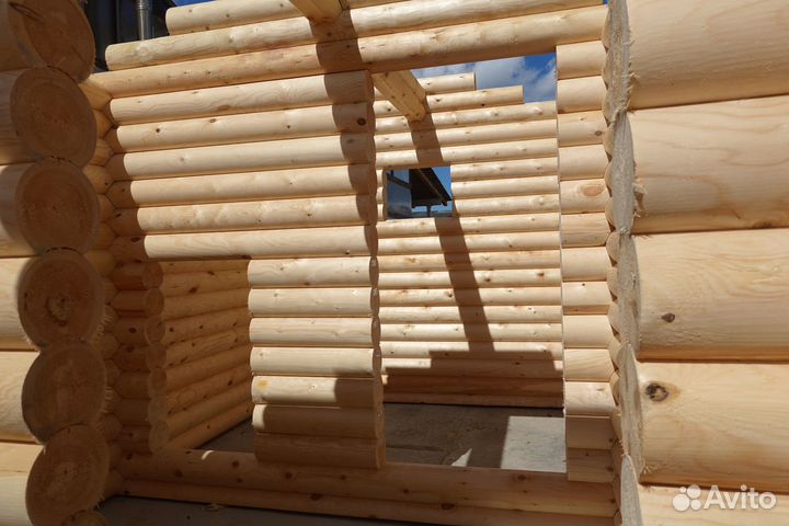 Сруб Бани из бревна