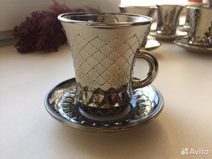 Кофейный / чайный набор хрусталь стекло