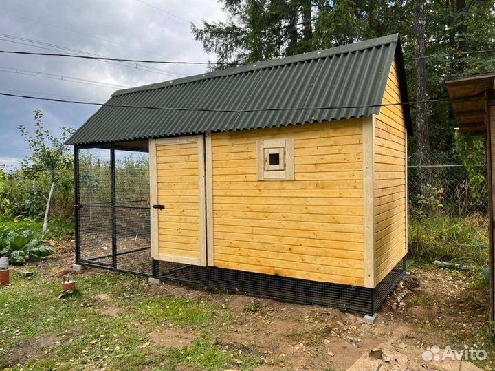 Курятник с установкой