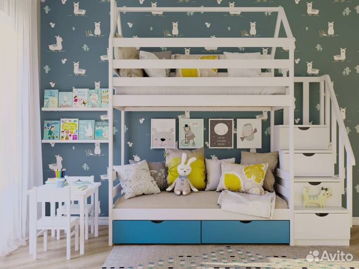 Двухъярусная кровать для детей
