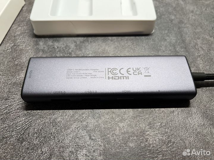 Usb концентратор Ugreen CM511 (60384) USB-C