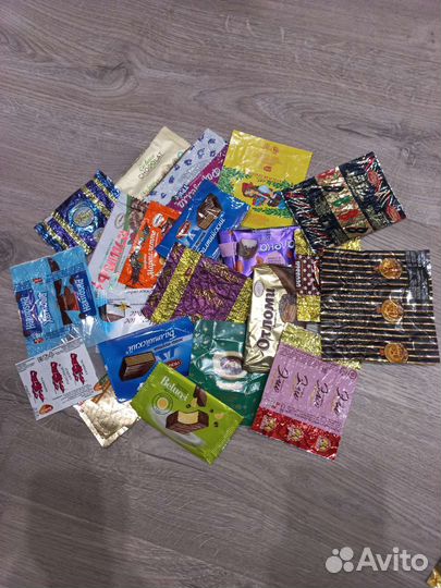 Обертки.Этикетки от конфет,шоколада.Коробки от кон