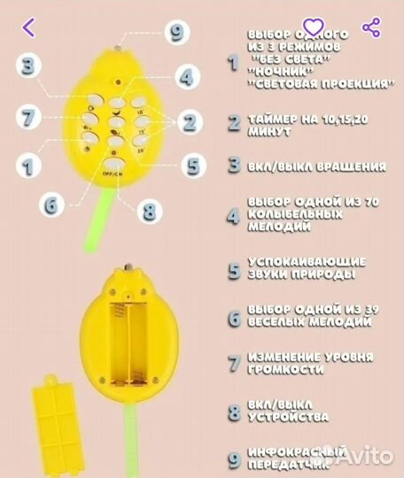 Мобиль на кроватку