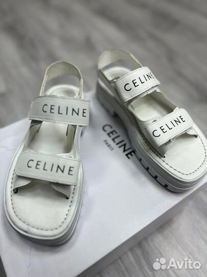 Сандалии Celine женские белые летние