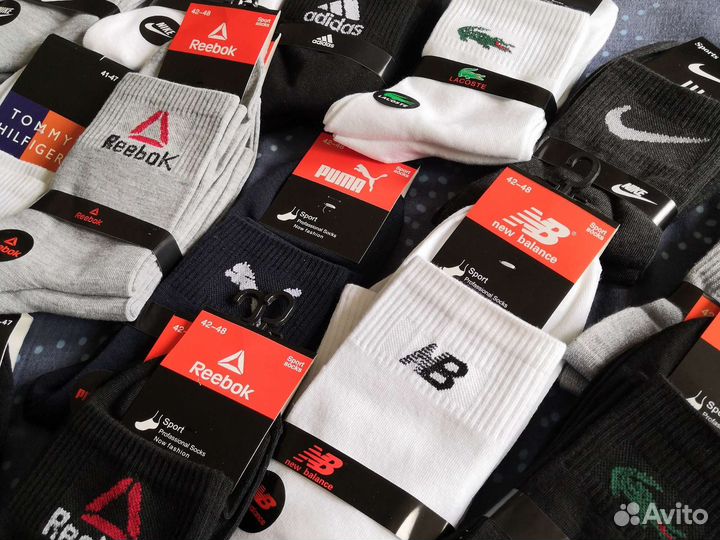 Носки Nike Adidas Puma Reebok Tommy