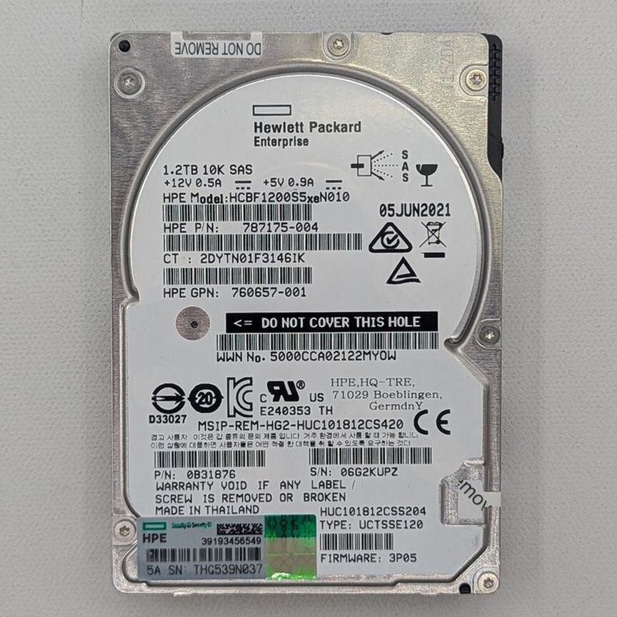 [HUC101812CS420] Жесткий Диск 787175-004, Hitachi