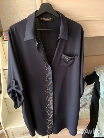 Вечернее платье-рубашка