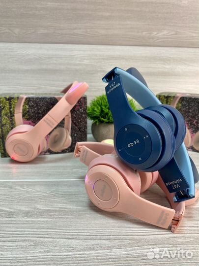 Беспроводные наушники с кошачьими ушками