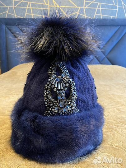 Шапка женская норковая новая